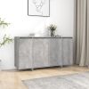 Sideboard Concrete Gray 53.1"x16.1"x29.5" Engineered Wood