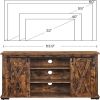 Rustic Brown TV Stand for Tv up to 60