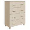 Sideboard Honey Brown 31.1"x15.7"x40.7" Solid Wood Pine