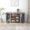 Sideboard Concrete Gray 53.1"x16.1"x29.5" Engineered Wood