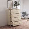 Sideboard Honey Brown 31.1"x15.7"x40.7" Solid Wood Pine