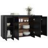 Sideboard Black 53.1"x16.1"x29.5" Engineered Wood
