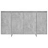 Sideboard Concrete Gray 53.1"x16.1"x29.5" Engineered Wood