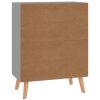 Sideboard Gray 23.6"x11.8"x28.3" Engineered Wood
