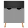 Sideboard Gray 23.6"x11.8"x28.3" Engineered Wood