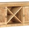 Sideboard 47.2"x11.8"x29.9" Rough Mango Wood