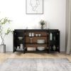 Sideboard Black 53.1"x16.1"x29.5" Engineered Wood