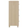 Sideboard Honey Brown 31.1"x15.7"x40.7" Solid Wood Pine