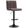 Bar Stools 2 pcs Taupe Fabric