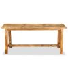 Dining Table Solid Mango Wood 70.9"