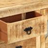 Sideboard 43.3"x11.8"x29.1" Rough Mango Wood