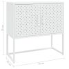 Sideboard White 29.5"x13.8"x29.5" Steel