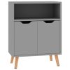 Sideboard Gray 23.6"x11.8"x28.3" Engineered Wood