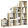 4 Piece TV Cabinet Set White and Sonoma Oak Engineered Wood