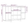 Sideboard Sonoma Oak 47.2"x11.8"x29.5" Engineered Wood