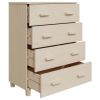 Sideboard Honey Brown 31.1"x15.7"x40.7" Solid Wood Pine