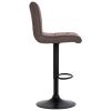 Bar Stools 2 pcs Taupe Fabric
