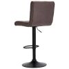 Bar Stools 2 pcs Taupe Fabric