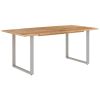 Dining Table 70.9"x35.4"x29.9" Solid Acacia Wood