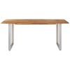 Dining Table 70.9"x35.4"x29.9" Solid Acacia Wood